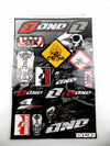 One Industries Motorcycle Sticker Sheet Decal Set