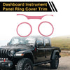 Jeep Wrangler JL Dashboard Instrument Panel Ring Cover Trim (2018-2023)