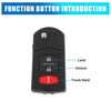 Mazda 3 Keyless Remote Key Fob Shell Case (2011-2013)
