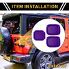 Jeep Gladiator Purple Exterior Door Handle Bowl Cover Trims (2020-2024)