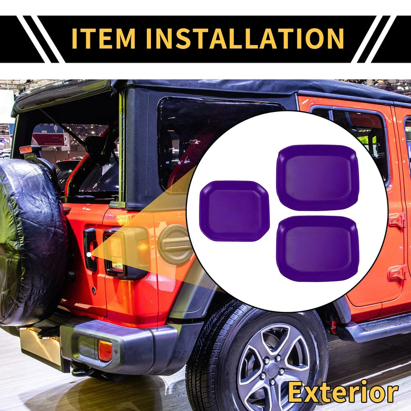 Jeep Gladiator Purple Exterior Door Handle Bowl Cover Trims (2020-2024)