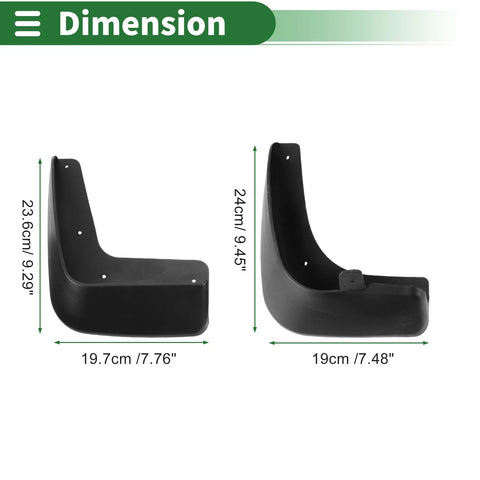 Chevrolet Epica Mud Flaps Splash Guards (2008-2013)