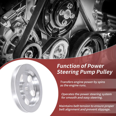 Chevy SBC 350 Single Groove Power Steering Pump Pulley