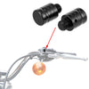 Motorcycle 2 x M10x1.25 Motorcycle Right Mirror Hole Plugs Screws Aluminum Alloy Black
