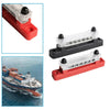 Red & Black 6 Way Bus Bar Power Distribution Terminal Block 12V 150A