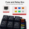 Car Truck Boat 6 Way 12V Waterproof Fuse & Relay Box w/ Pre-Wires