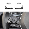 Toyota Corolla 2019-2024 Soft Carbon Fiber Steering Wheel Trim Kit