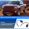 Chevy Silverado Male & Female Headlights Connector Harness Wire