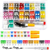 Car Fuses Kit with Puller & Tester Fuses 306Pcs