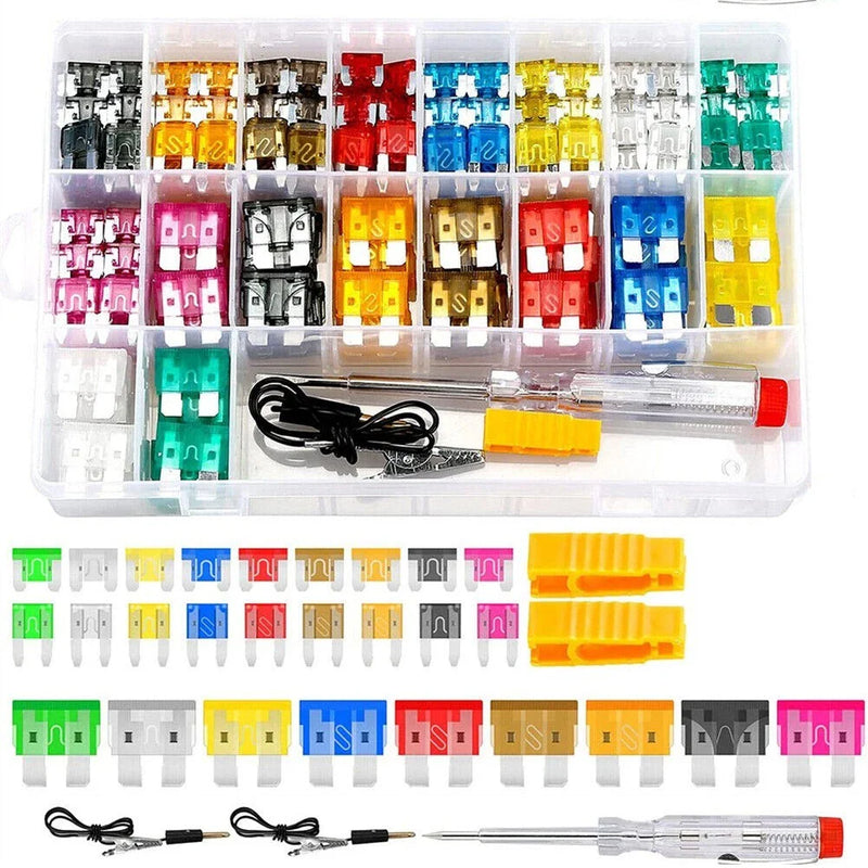 Car Fuses Kit with Puller & Tester Fuses 306Pcs
