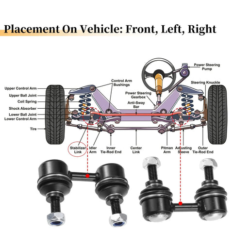 Chevrolet Prizm Front Stabilizer Sway Bar Link (1998 - 2002)