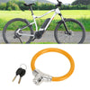 Bike - Orange Portable Anti-Theft Bicycle Lock Mini Ring Cable 46cm