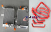 Honda XRV750 Africa Twin Aluminum Radiator + Blue Silicone Hose (1993-2003)