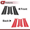 Hyundai Santa Fe 2006-2012 Carbon Fiber Black Door Pillar Window Trim