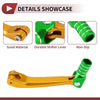 Honda CRF150F Gold Tone Green Silver Gear Shift Lever (2003-2023)