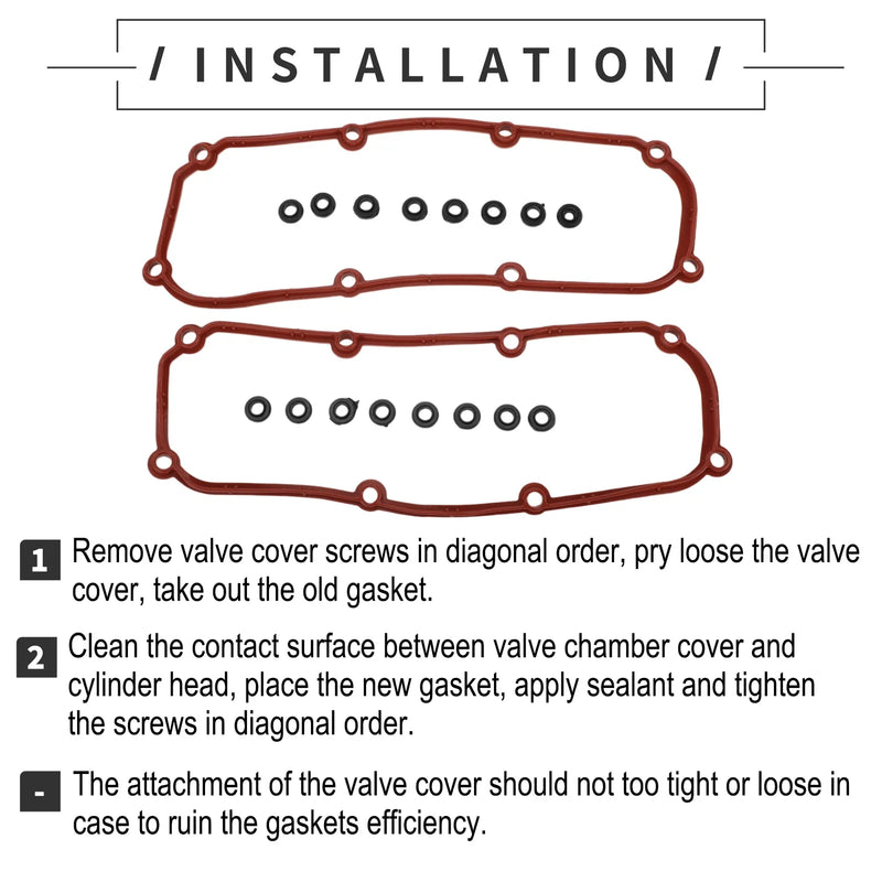 Dodge Caravan, Jeep Wrangler Valve Cover Gasket (2001-2010)