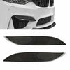 BMW M3 M4 2014-2018 Dry Carbon Fiber Front Bumper Air Vent Eyelid Cover fit