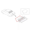 Datsun Nissan Sunny Sentra B11 Tsuru 1982-1990 Rear Windshield Rubber with Channel