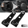 Jeep Wrangler 2 x Black Tailgate Hinge Trim Spare Tire Bracket Covers (2018)