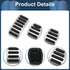 Volvo S40 (2008-2016) Silver Tone Manual Footrest Pedals Cover Set