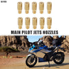 Motorcycle Main Jets Nozzles 178–200 10pcs