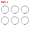 Subaru 6 x M16 Silver Tone Oil Drain Plug Gaskets