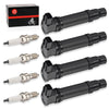 Honda CBR600RR 4X Ignition Coils Iridium Spark Plug (2007–2010)