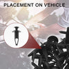 Chrysler 200, Pacifica (2011-2014) - 100 Pcs Front Fender Skirt Clips