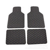 All Models 4 x Universal Black PU Leather Car Floor Mats Waterproof