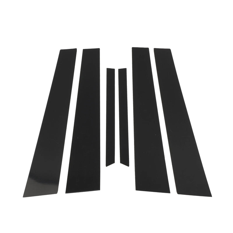 Mercedes S-Class (2007-2013) Black 6 Pcs Door Pillar Window Trim