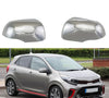 Kia Picanto Morning (2012-2023) 2 x pcs Chrome Side Door Mirror Cover Trim