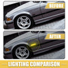 BMW Black Lens Amber Light 1 Pair Front LED Side Marker Light