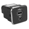 Jeep Compass Cherokee USB AUX Charger Adapter (2017-2021)