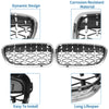BMW 528i 535i 550i xDrive (2011-2016) Pair Hood Bumper Grille