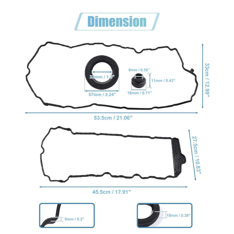 Chevrolet Cadillac CTS Engine Valve Cover Gasket Set (2003-2013)