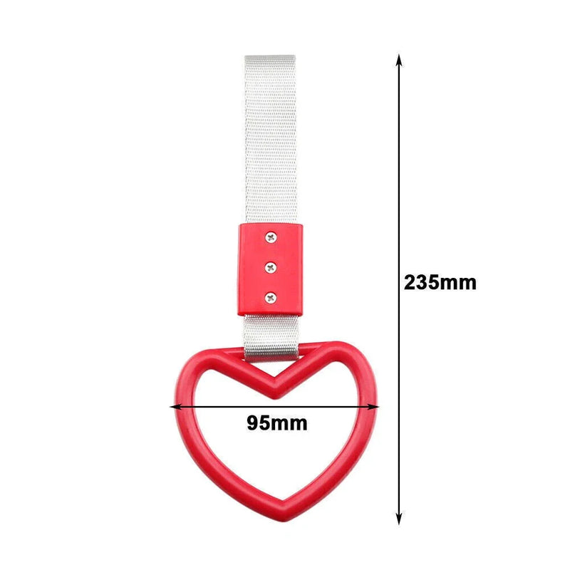 Subway Train Bus Handle Strap Charm HEART BLUE JDM TSURIKAWA RING
