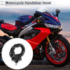 Round Shape Aluminum Alloy Motorcycle Hanging Hook 1 Pc Black