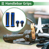 Motorcycle 7/8" 22mm Motorcycle Hand Grips Cover Handlebar Grip Rubber Blue