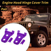 Jeep Wrangler JL JLU 2018-2024 - Plastic Purple Engine Hood Hinge Covers