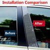 Acura RDX 8PCS Carbon Fiber Window Pillar Posts Door Trim Cover (2019–2024)