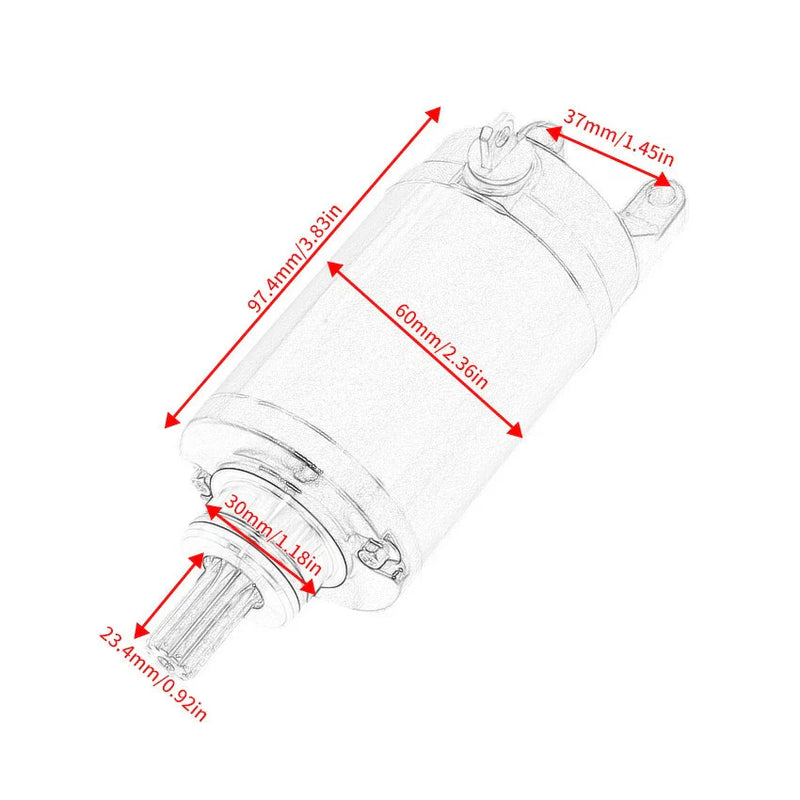 Triumph Tiger 800, Street Triple 675 Starter Motor (2011-2019)