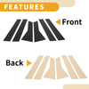 Honda CR-V (2012-2016) Black 6 x Car Pillar Window Trim Covers
