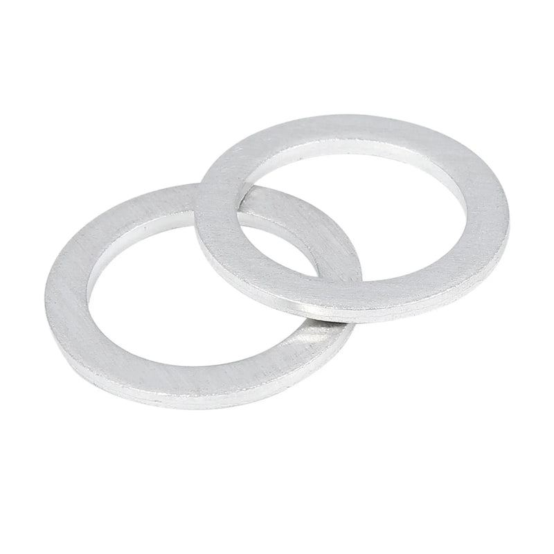 Honda 12 x M20 Silver Tone Oil Drain Plug Gaskets (94109-20000)