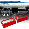 Toyota Tacoma (2024-2025)  Red Air Condition Outlet Vent Trim Cover Frame