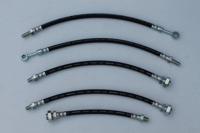 MGA 1600cc Brake & Clutch Hose Set (5) (1/59 - 12/62)