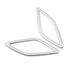 Volvo XC40 Matte Silver A-Pillar Speaker Covers (2018-2020)