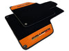 Lamborghini Gallardo (2004-2013) - Orange Alcantara Leather Black Floor Mats