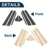 Toyota Prius 8 x Door Pillar Window Trim Black (2010–2015)