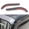 Jeep Wrangler JK ABS Black Water Rain Gutter Extensions (2007-2017)