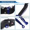 Honda CBR600RR (2003-2019) Black Blue Adjustable Brake Clutch Levers